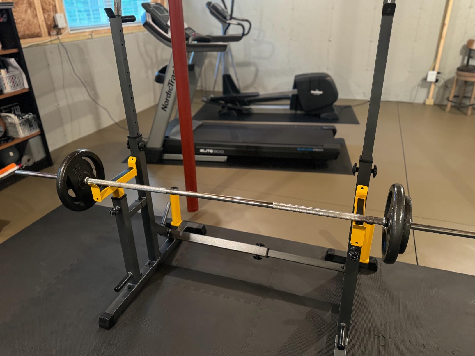 K KiNGKANG Adjustable Squat Rack,Bench Press for Home Gym Load 690LBS customer photo 1