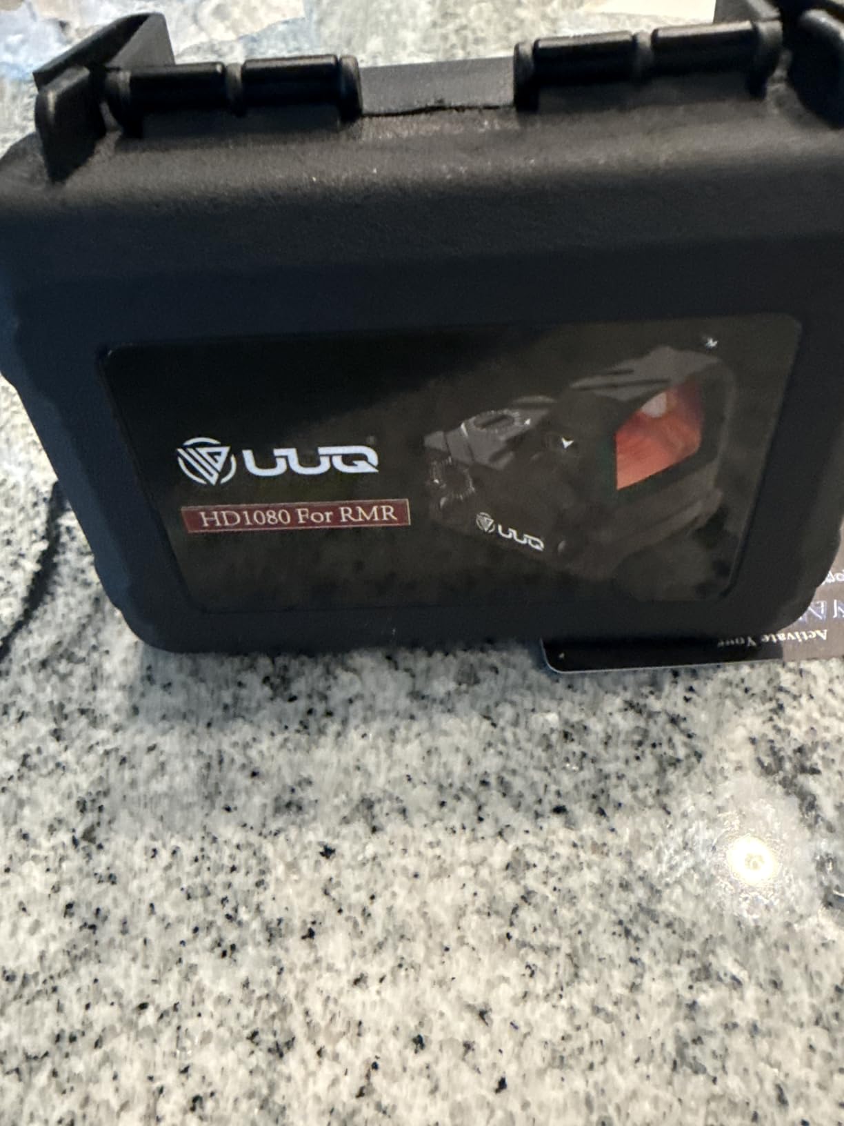 UUQ Mini Reflex Red Dot Sight Shake Awake Optic Sight for Rifles, Pistols and Shotguns 2MOA,12 Brightness Adjustment Red Dot Scope,Suitable for RMR or 20mm Picatinny/Weaver Rail… customer photo 2