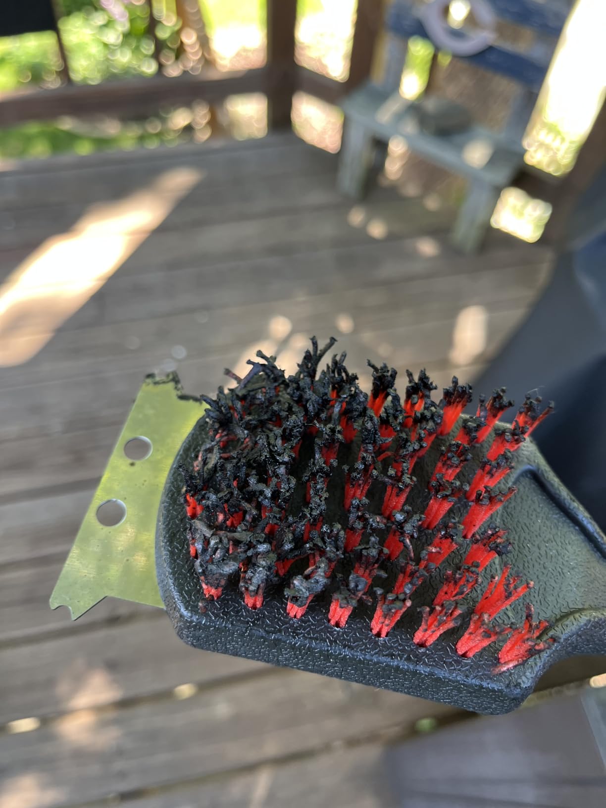 Kingsford Grill Cleaning Brush with Scraper and Bottle Opener, 17 Inch customer photo 2