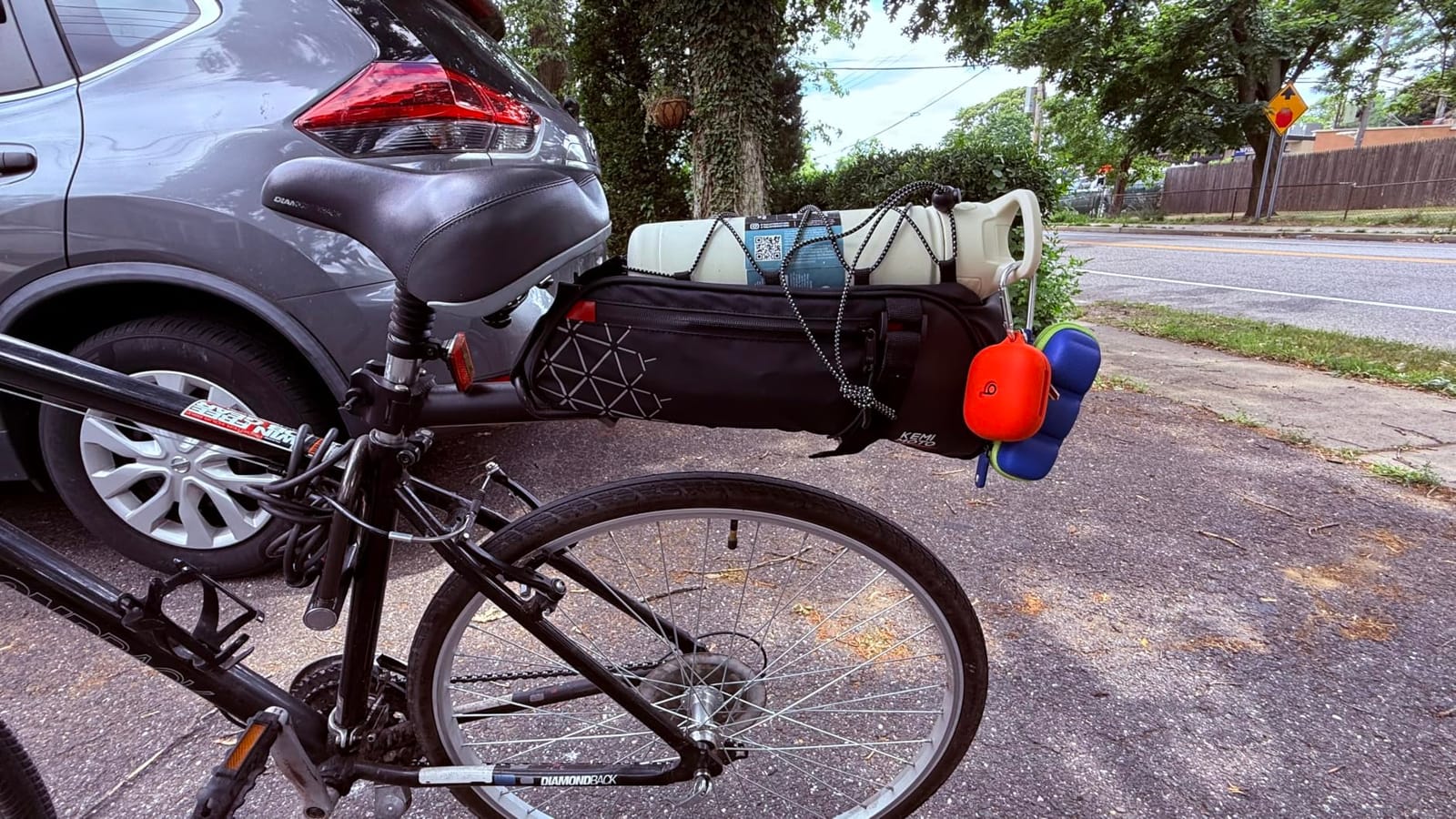KEMIMOTO Rear Bike Rack Bag - 8L PVC Water Resistant Ebike Bags for Bicycle customer photo 2