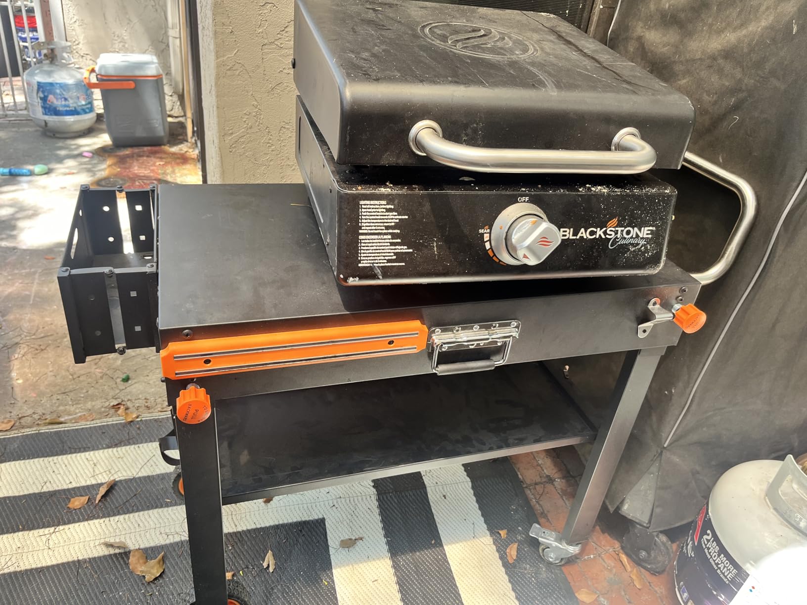 EUTRKei Grill Table for Blackstone Griddle, Portable Grill Cart with Caddy customer photo 1