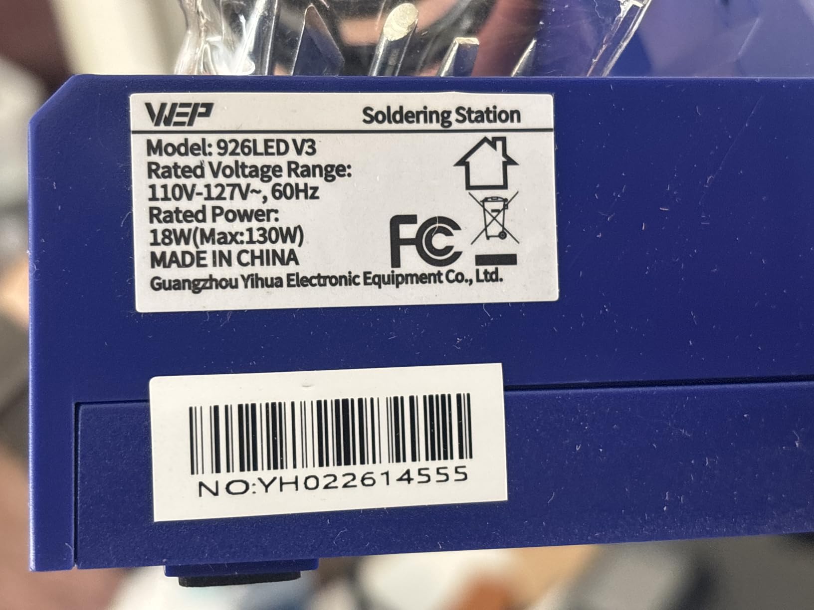 WEP 926LED V3 Soldering Station 130W MAX Soldering Iron Kit with Solder Wire, 5 Soldering Tips, Tweezers, Solder Sucker, Tip Cleaner, Temperature Control, Sleep Mode, C-F Conversion customer photo 2