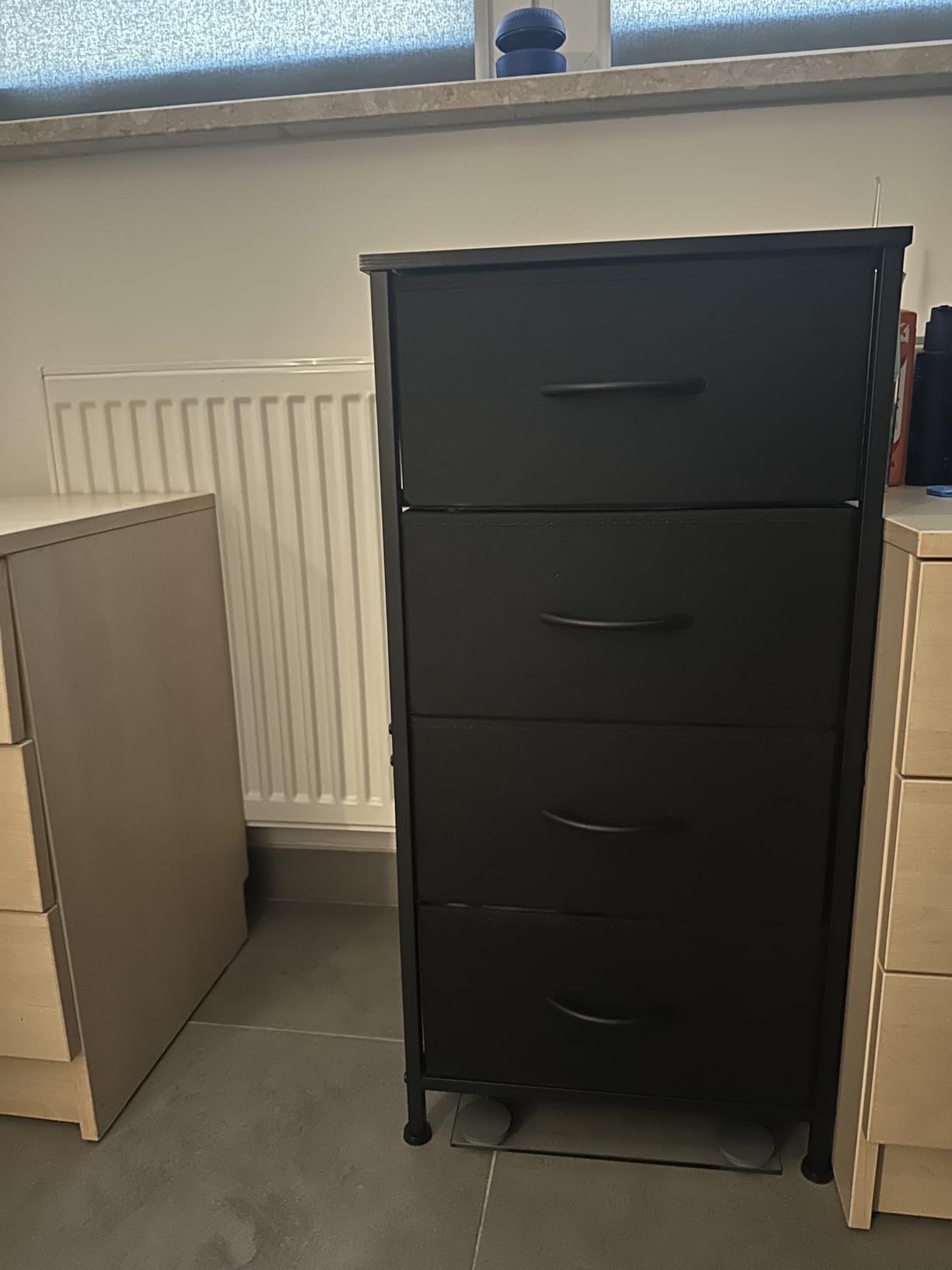 ODK Small Dresser for Bedroom with 4 Storage Drawers, Black customer photo 1