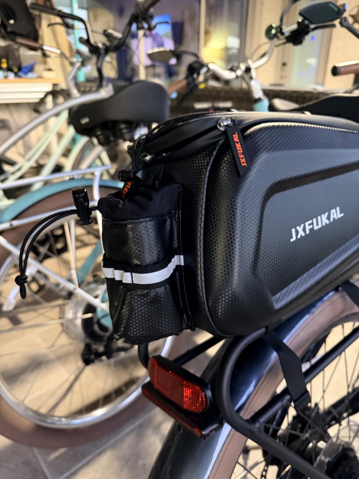 JXFUKAL Bike Bags for Bicycle Rear Rack - 9.5L/17L/40L Hard Shell Ebike Bag customer photo 2
