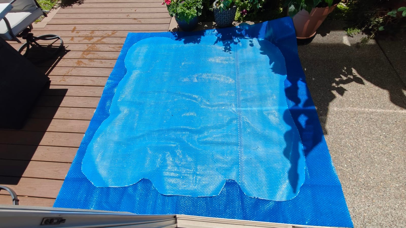 BigXwell Heavy-Duty Solar Pool Cover 16x32ft - 16Mil Blue customer photo 2