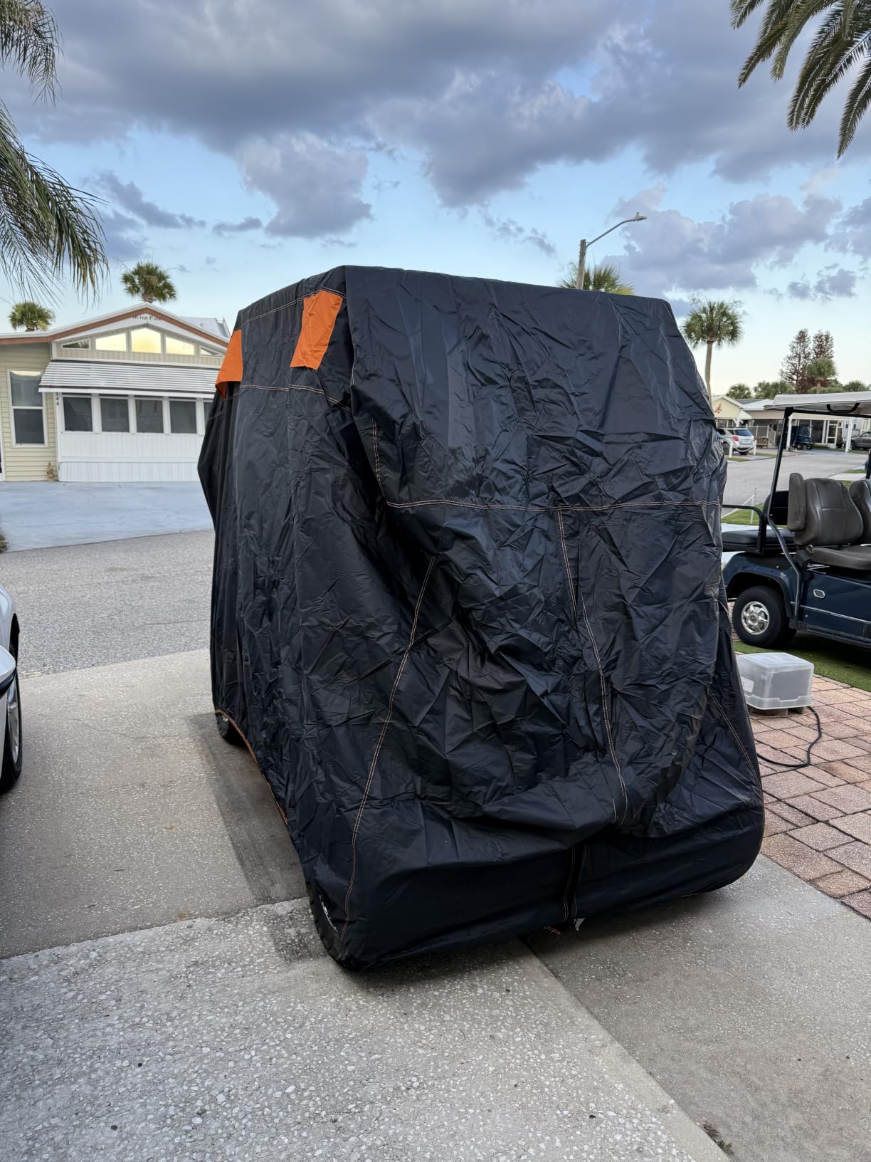 NEVERLAND Golf Cart Cover 4 Passenger, Heavy Duty 420D Golf Cart Covers customer photo 2