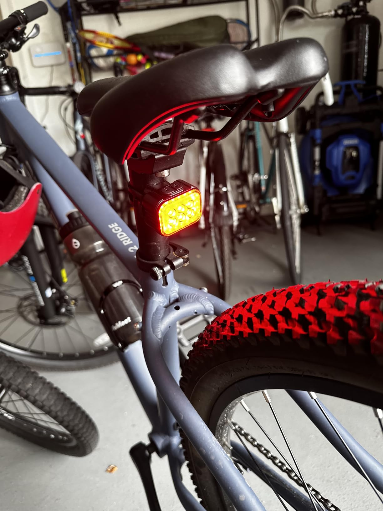 WORKPRO Bike Lights Set [8+13 Modes], Rechargeable Bicycle Light Set Ultra Bright, IP65 Waterproof Bike Lights for Night Riding, 1200mAh Bike Headlight and Tail Light Reflectors customer photo 2