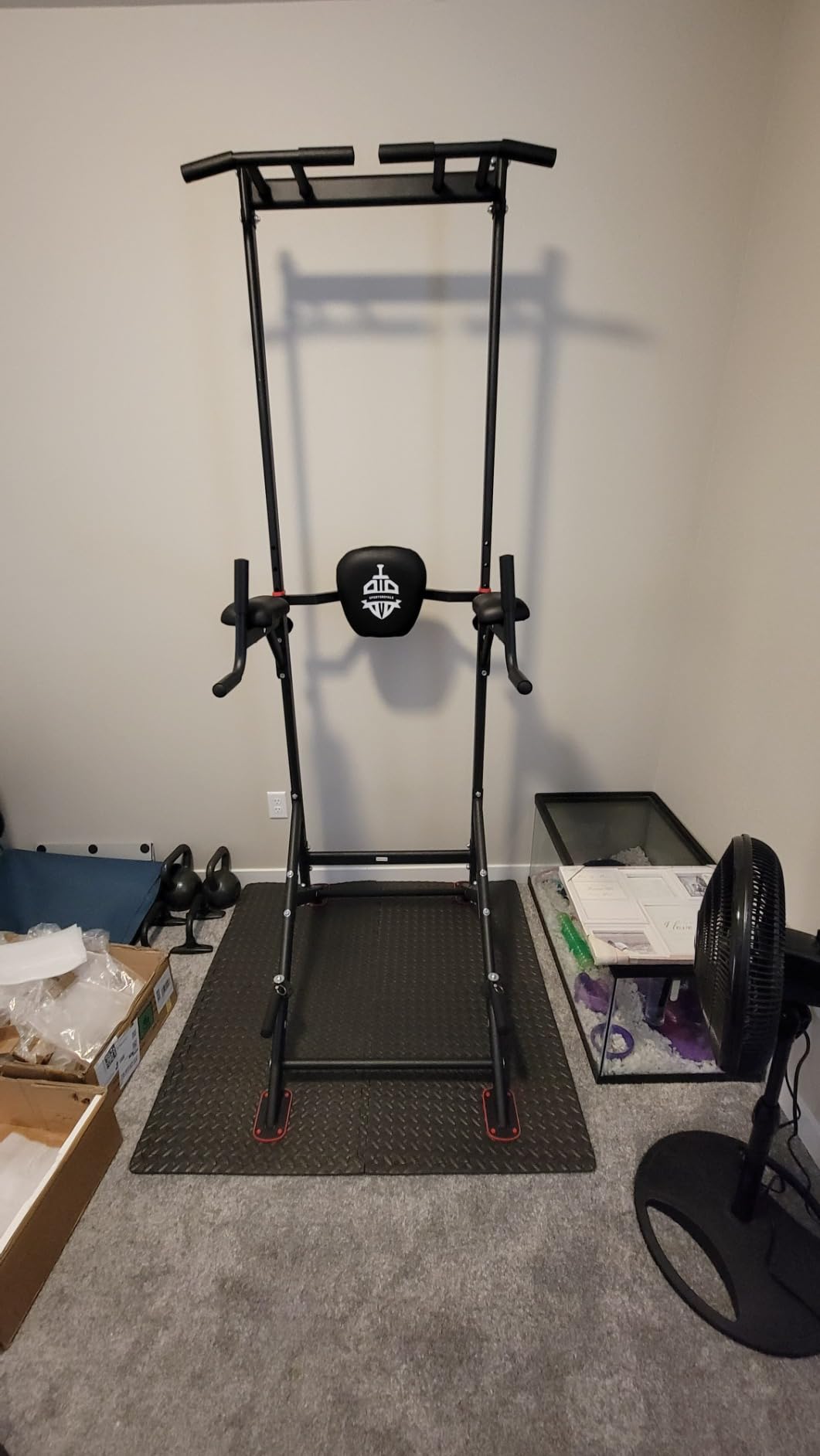 SPORTSROYALS Free Standing Pull Up Bar, Power Tower for Home Gym Training customer photo 1