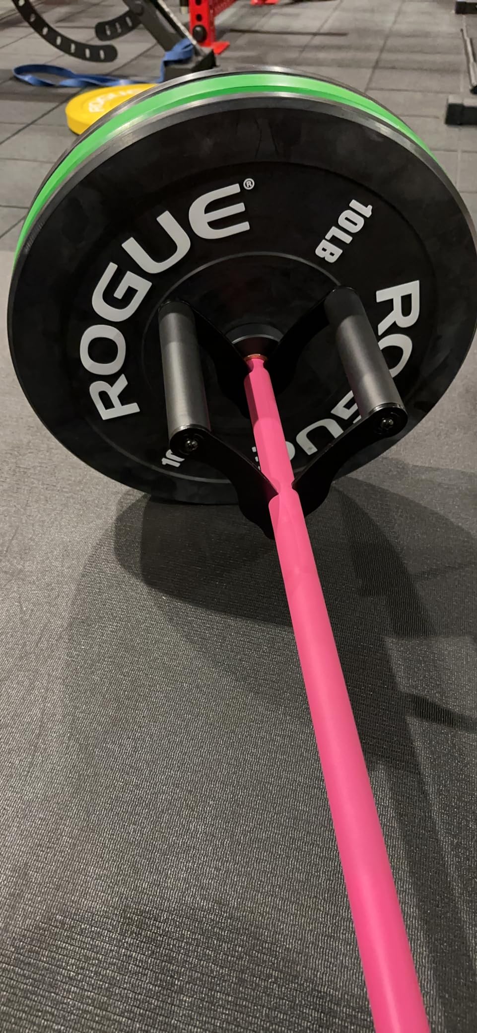 AimiDream V Bar Landmine Handle Attachment for Barbell Bar, Solid Multi-Grip Landmine Handle Attachment with Non-Slip Rubber Handle, Fits Olympic Bars Strength Training Bars customer photo 1