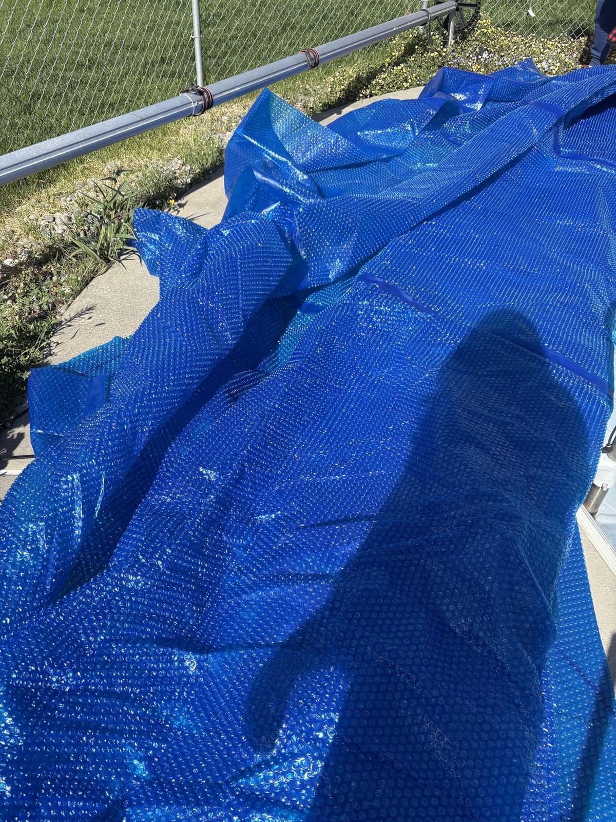 In The Swim 18' x 36' Standard Blue Rectangle Solar Pool Cover 8 Mil customer photo 1