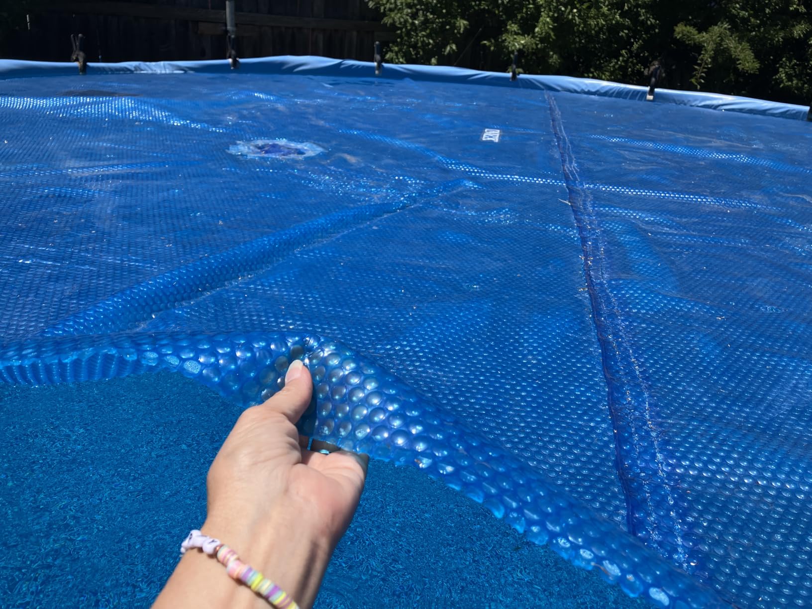 In The Swim 16' Standard Blue Round Solar Pool Cover 8 Mil customer photo 1