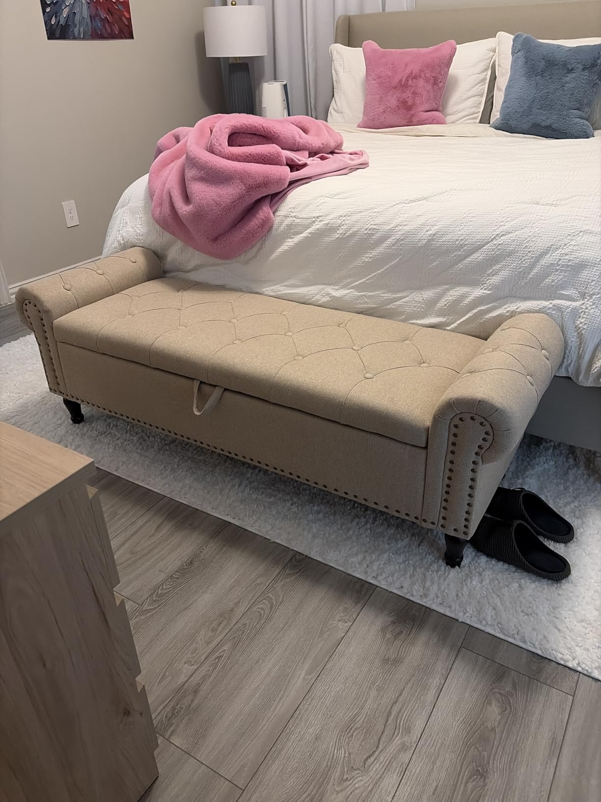 Cozyman Storage Bench Ottoman, 61