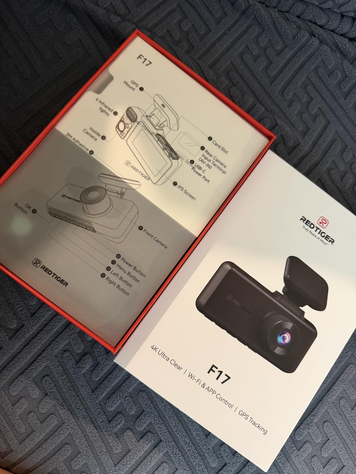 REDTIGER F17 4K 3CH Dash Cam, STARVIS 2 Sensor HDR, 64GB Card, 5.8GHz WiFi customer photo 2