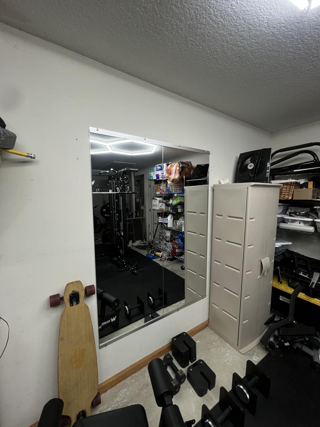pertetey 56 x 16 in Home Gym Mirrors, Frameless, 2-Pack customer photo 2