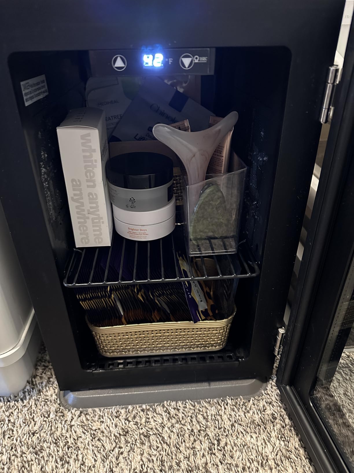 Antarctic Star Beverage Refrigerator,145 Can Mini Fridge,Freestanding wine cooler for Soda Beer or Wine,Glass Door, Small Drink Dispenser Machine, Touch Screen for Home Office or Bar, 4.5 cu.ft customer photo 2