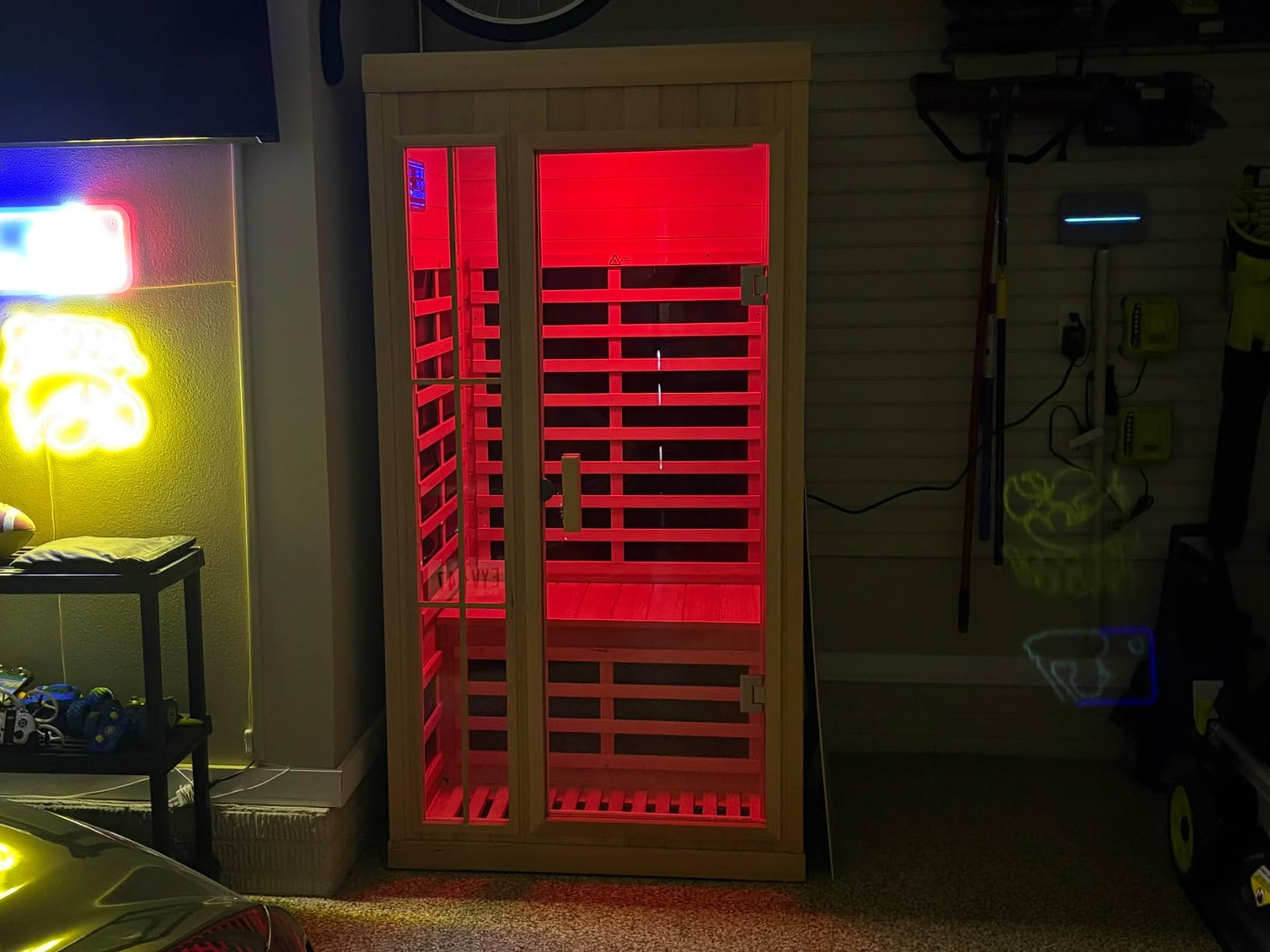 Kanlanth 2 Person Outdoor Sauna for Home, Low EMF Far Infrared Sauna, 1850W customer photo 1