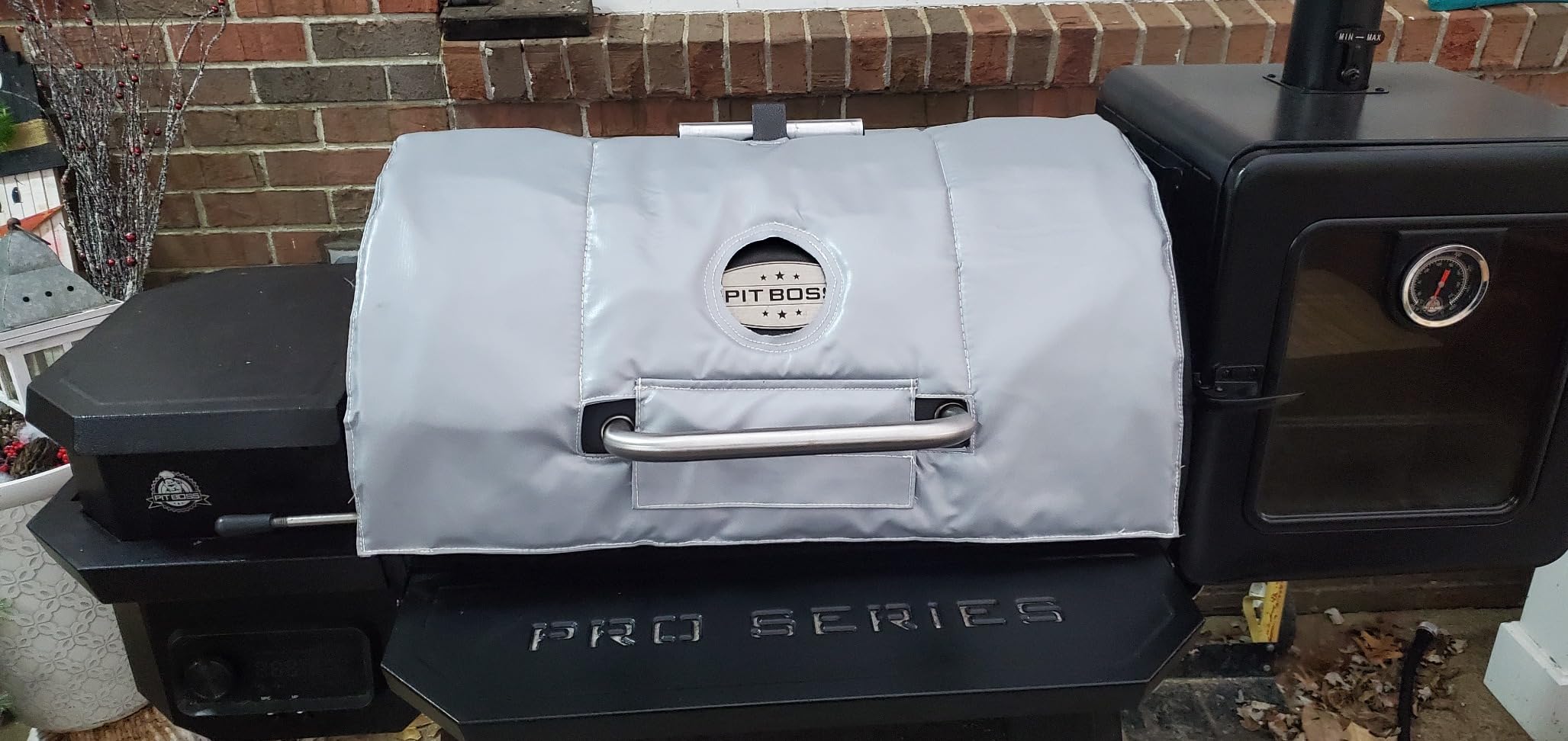 67342 Grill Thermal Insulated Blanket for Pit Boss 800, Pro 820 and Pro 850 Series 820FB, 820S, 820SC, 850G Wood Pellet Grills, Smoker Insulation Blanket Pro Series 820 for Winter Cooking customer photo 1