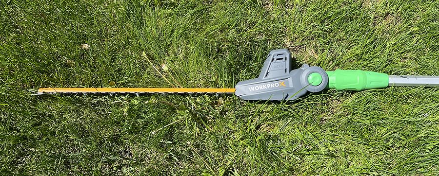 WORKPROX 20V Cordless Pole Hedge Trimmer, 9.2-Ft Reach, 11-Angle Head customer photo 2