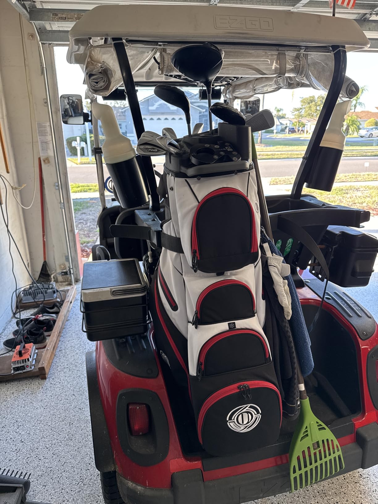 Shopsource 14 Way Golf Cart Bag with Molded Lock Top n Upgrade 900D Oxford customer photo 2