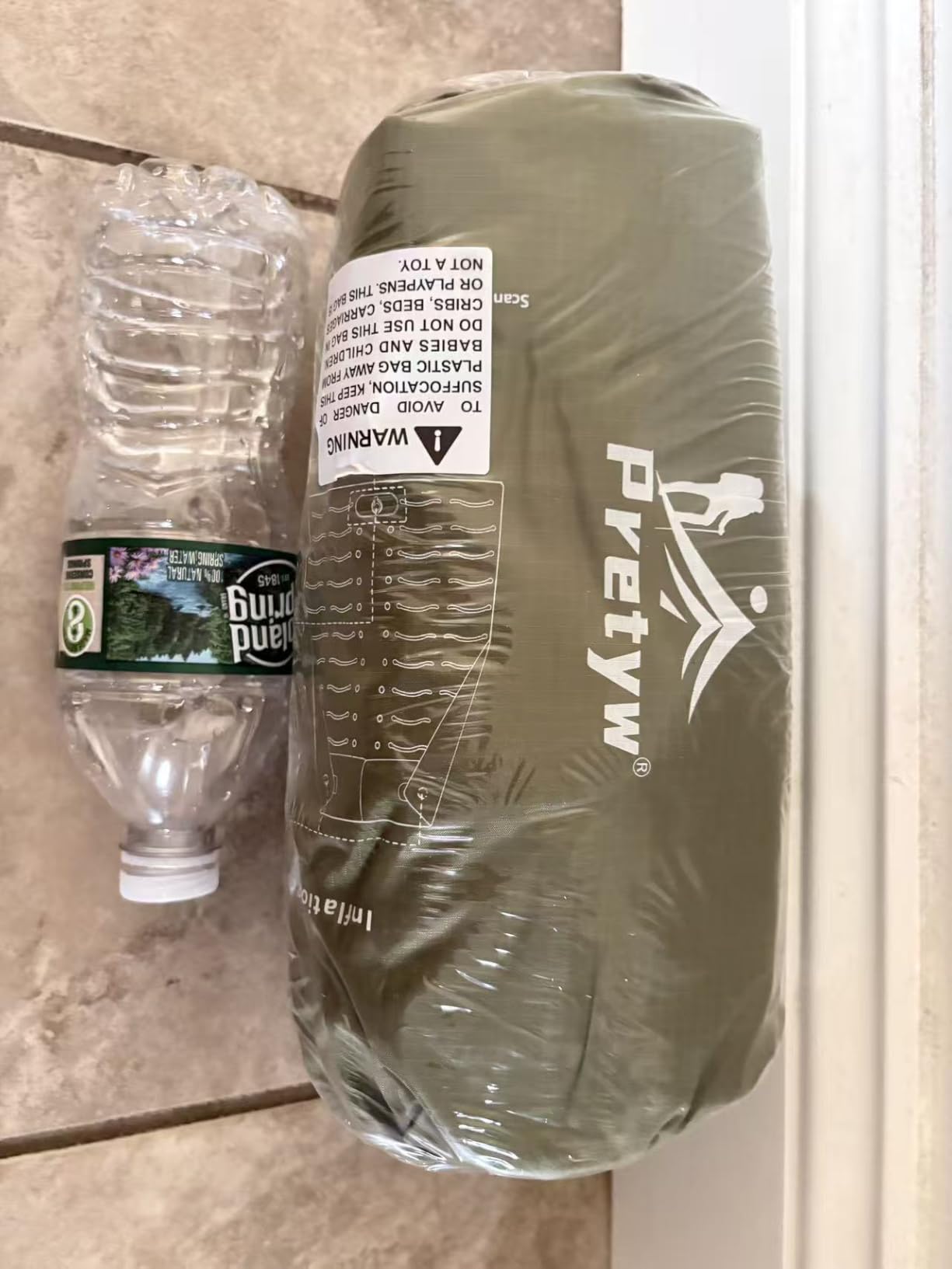 Double Camping Sleeping pad with Pillow & Built-in Foot Pump customer photo 2