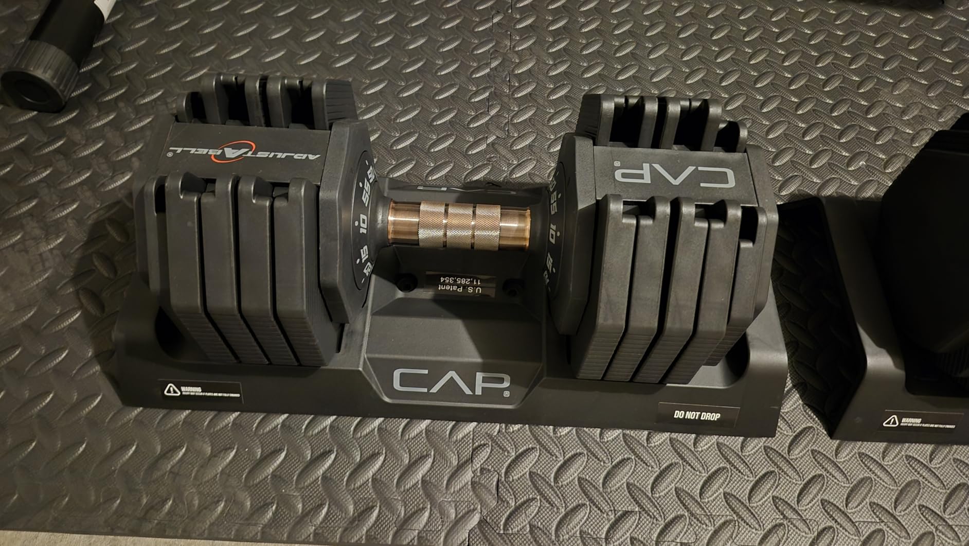 CAP ADJUSTABELL Adjustable Dumbbell Set, Premium Quick Select Adjustable Weights for Strength Training, Singles & Pairs, 25 LB & 55 LB, Hex Dumbbells, Multiple Handle Options customer photo 2