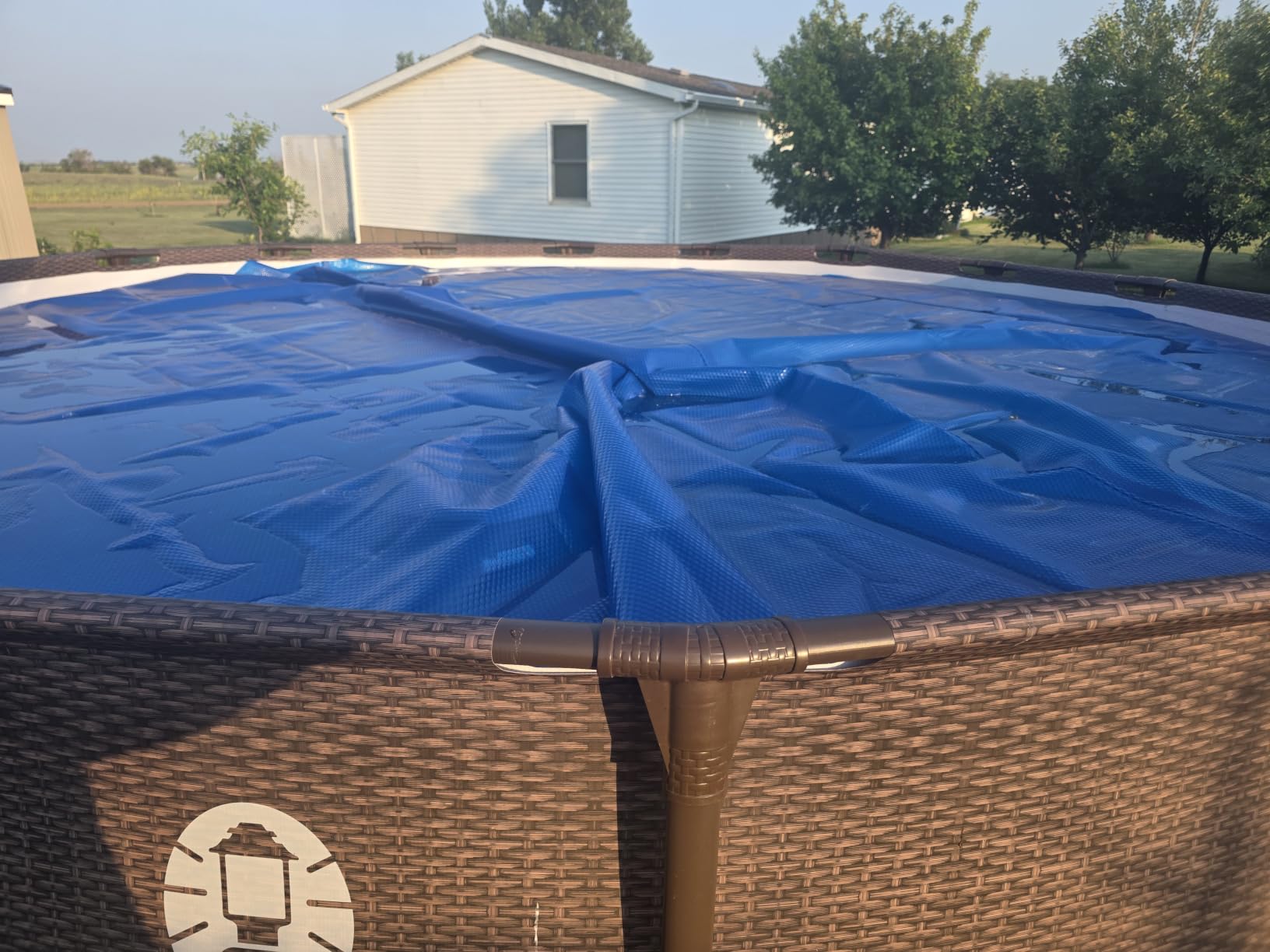 VINGLI 16Mil Solar Pool Cover, Blue 12'x24' Rectangular customer photo 1