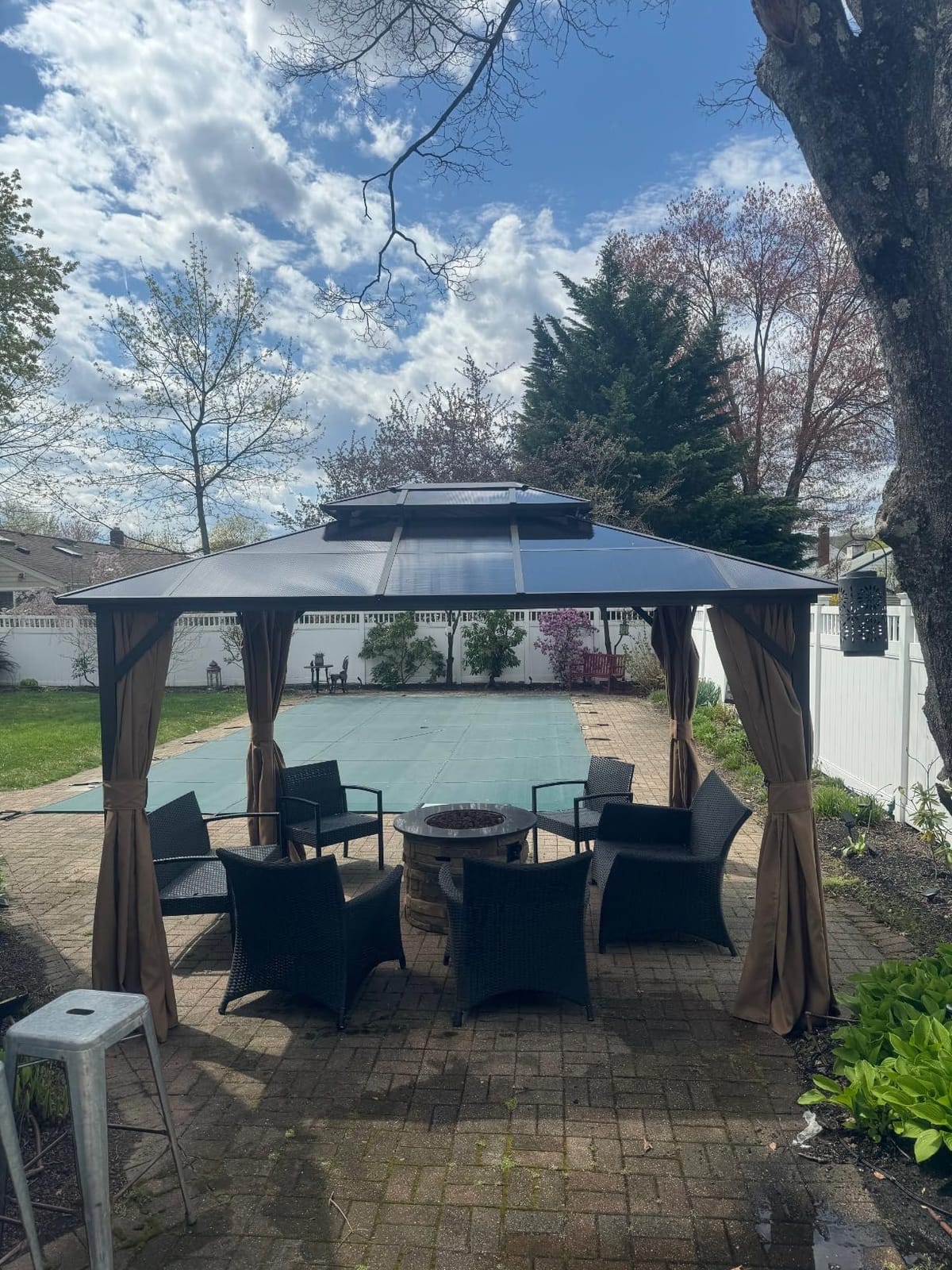 12 Ft. W X 10 Ft. D Aluminum Patio Hardtop Gazebo customer photo 1