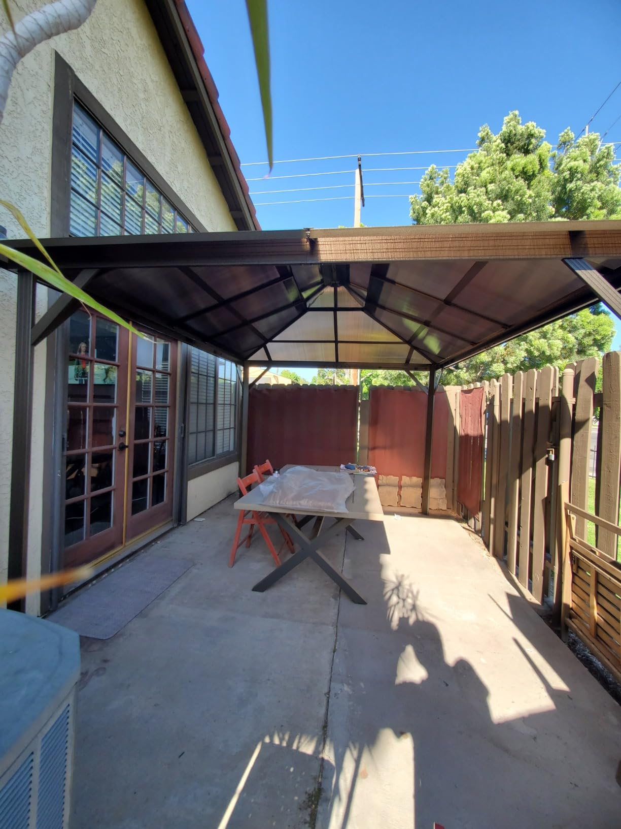 12 Ft. W X 10 Ft. D Aluminum Patio Hardtop Gazebo customer photo 2
