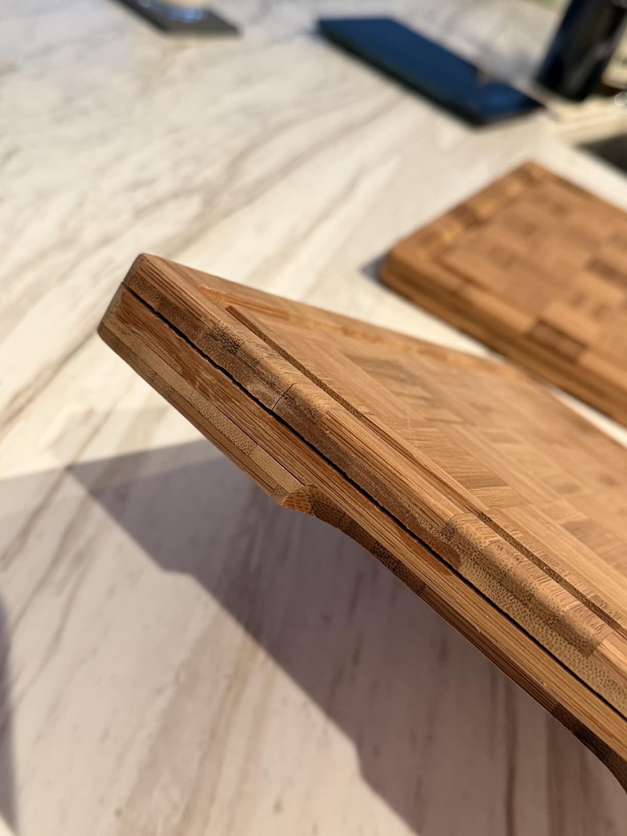 XXX Large Bamboo Cutting Board with Non Slip Feet and Over Sink Butcher Block Chopping Board Nice Solid Thick Wooden Juice Groove Huge Big XXl xlarge Best Hardwood Kitchen Counter Organic customer photo 2