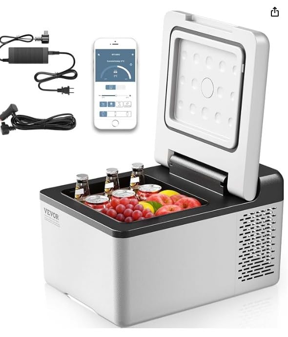 VEVOR 12 Volt Car Refrigerator, 100.4QT/95L Portable Car Fridge Dual Zone customer photo 1