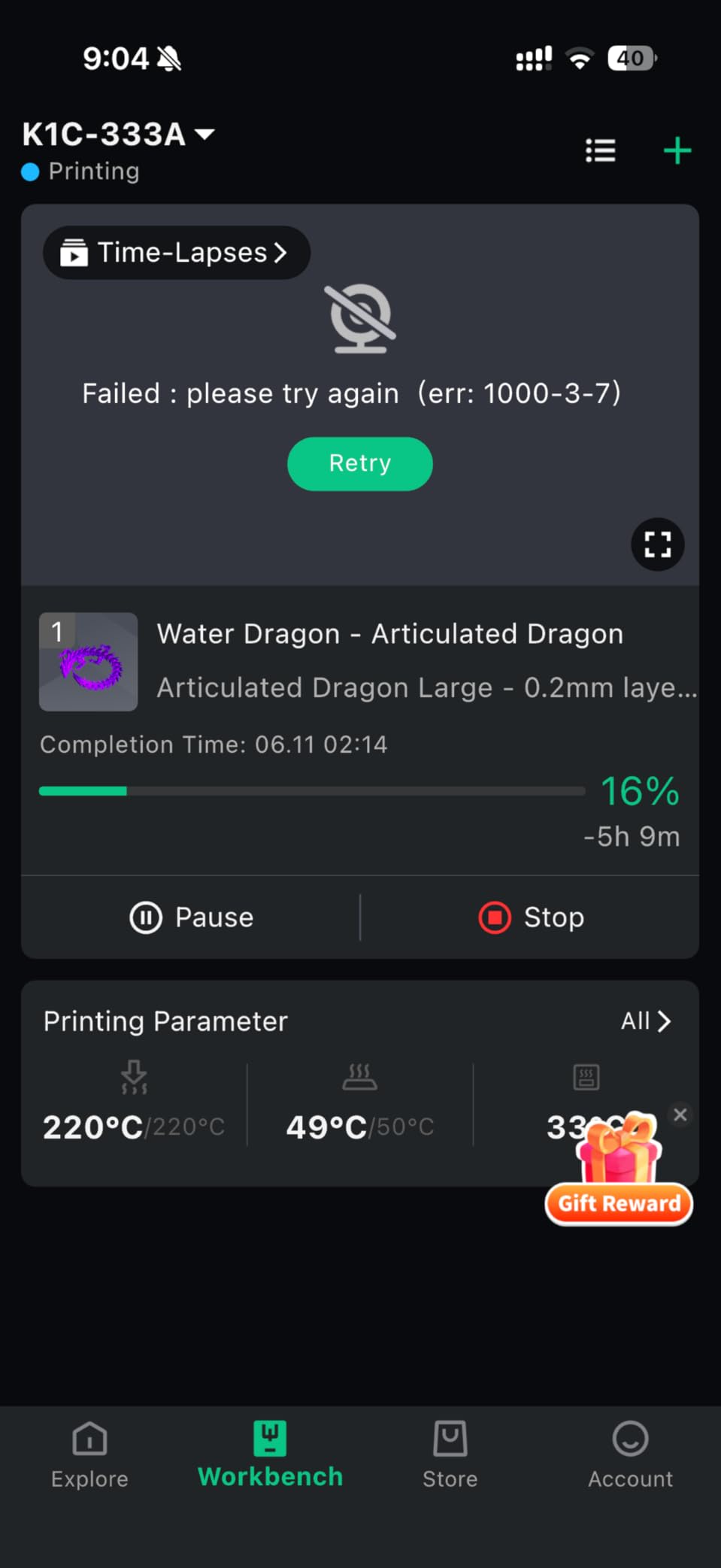 Creality K2 Pro Combo (A) 3D Printer, Multicolor Color Printing with CFS, 600mm/s High-Speed, Dual AI Camera, Active Chamber Heating, Auto Leveling, Large Build Volume 300×300×300mm customer photo 1