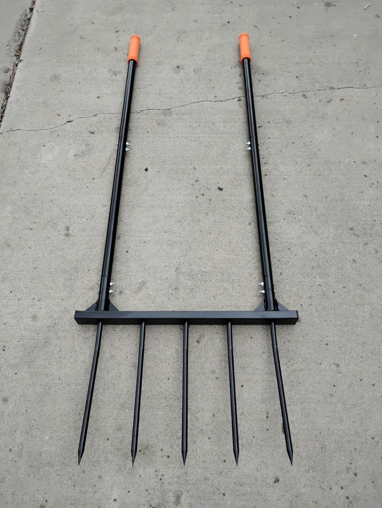 Broadfork Garden Tool,Ergonomic Broadfork 5 Fork for Soil Turning&Weeding customer photo 1