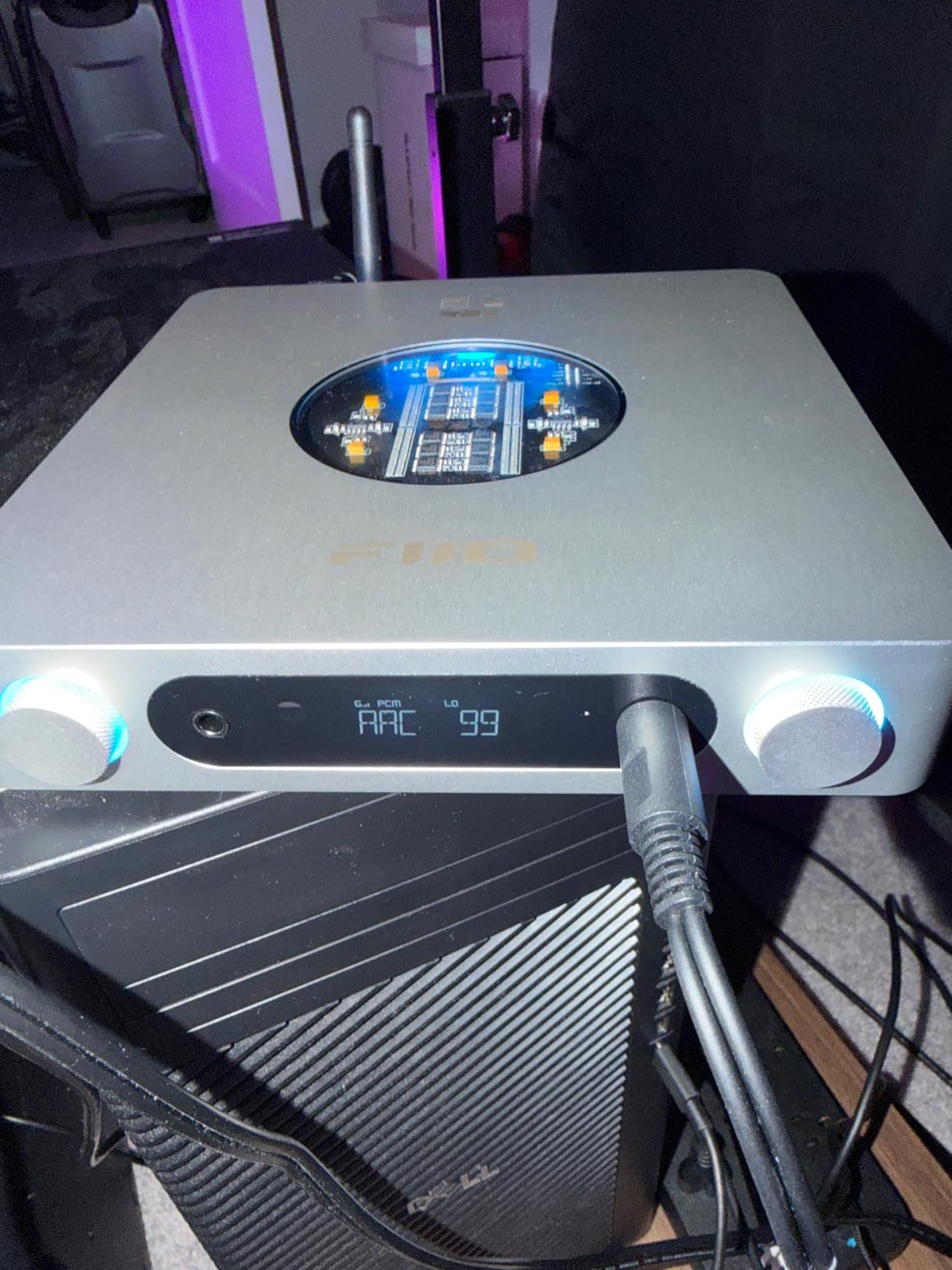 FiiO K13 R2R Desktop DAC & Headphone Amp, High-Fidelity 24Bit R2R DAC, Powerful 2400mW Output, LDAC Bluetooth Streaming, Dual Power Supply, 10-Band PEQ, Balanced XLR & RCA Audio Output (Black) customer photo 1