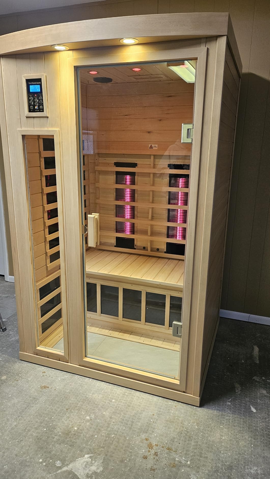 Outdoor Sauna 2 Person Low EMF Ceramic Infrared Saunas for Home customer photo 1