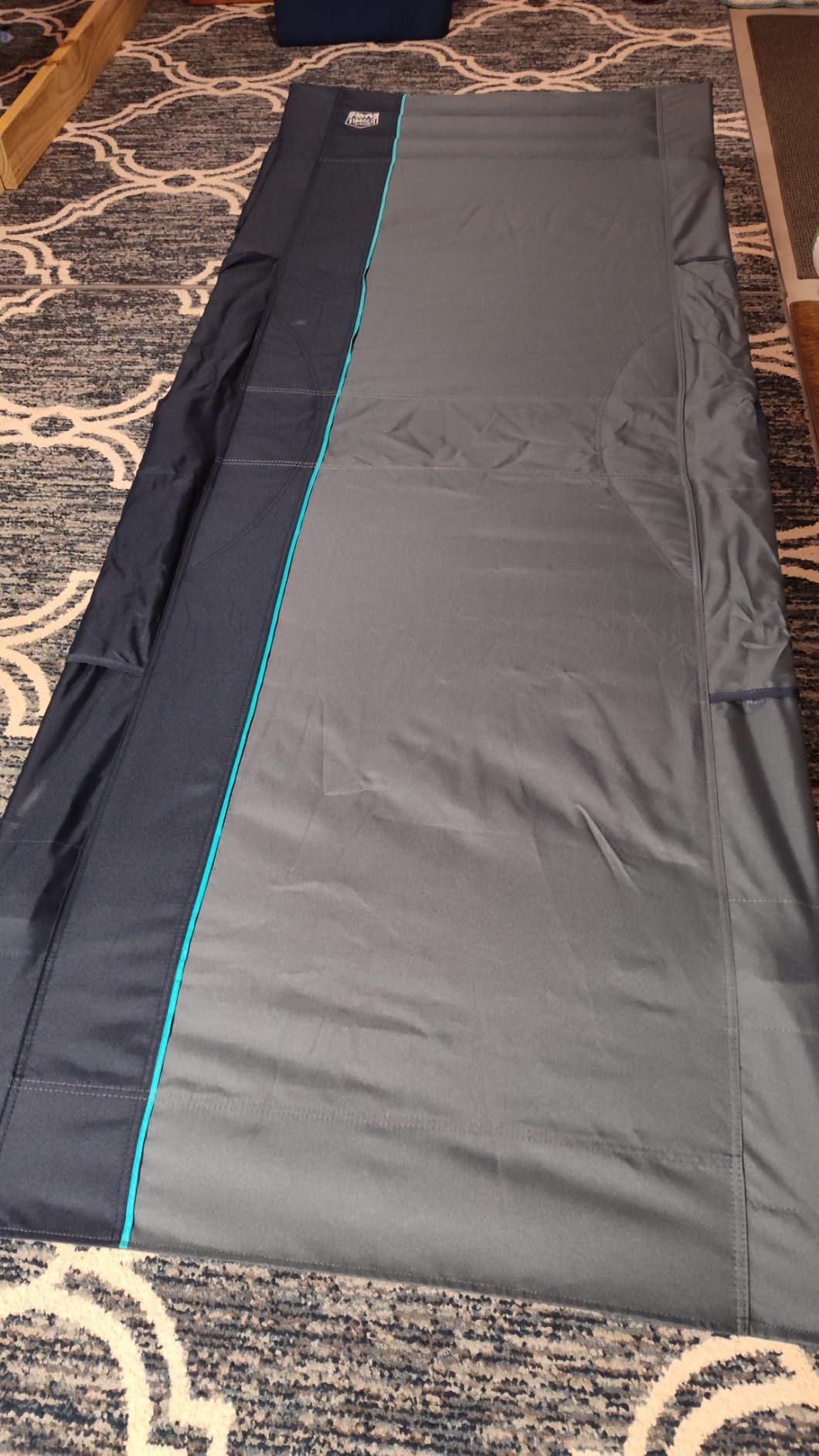 TIMBER RIDGE 32.5in Extra Wide Heavy Duty Camping Cot for Adult, Easy Set Up Oversized Sleeping Cot with Carry Bag for Camping, Travel and Outdoors, Support up to 450lbs, Black customer photo 1