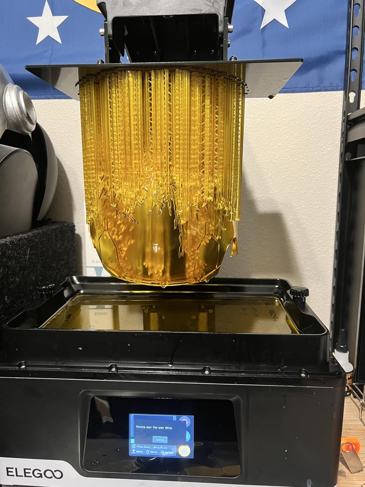 ELEGOO Jupiter 2 Resin 3D Printer, 16K Large MSLA 3D Printing Machine, Auto-Leveling, Smart Tank Heating, Auto Resin Feeding, Smart Mechanical Sensor, Wi-Fi Cluster, Build Size 302.4 × 161.98 × 300 mm customer photo 2