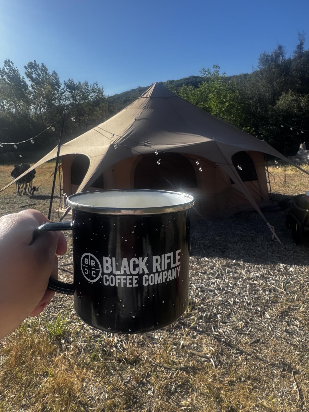 MC TOMOUNT Canvas Bell Tent with Stove Jack, 16.4ft*High9.2ft Glamping Tent customer photo 2