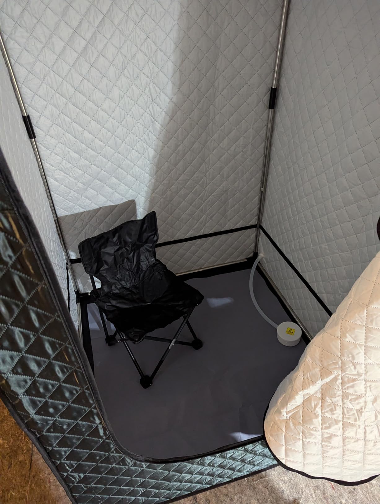 Albott 4-6 Person 8.2 FT Outdoor Sauna Tent with Wood Burning Stove customer photo 2