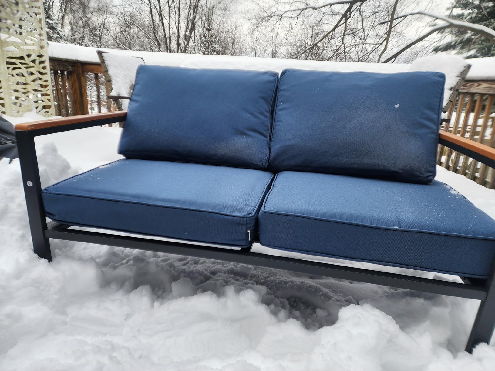 Outdoor Loveseat with Coffee Table Small Furniture Aluminum Patio Love Seat Couch Outdoor Chairs with 4