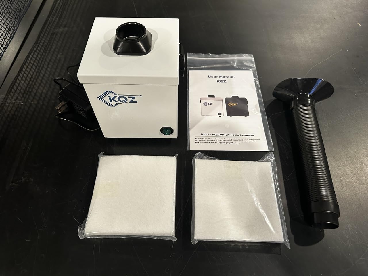 KQZ B1 Solder Fume Extractor 168m³/h Smoke Absorber with H13 HEPA customer photo 1