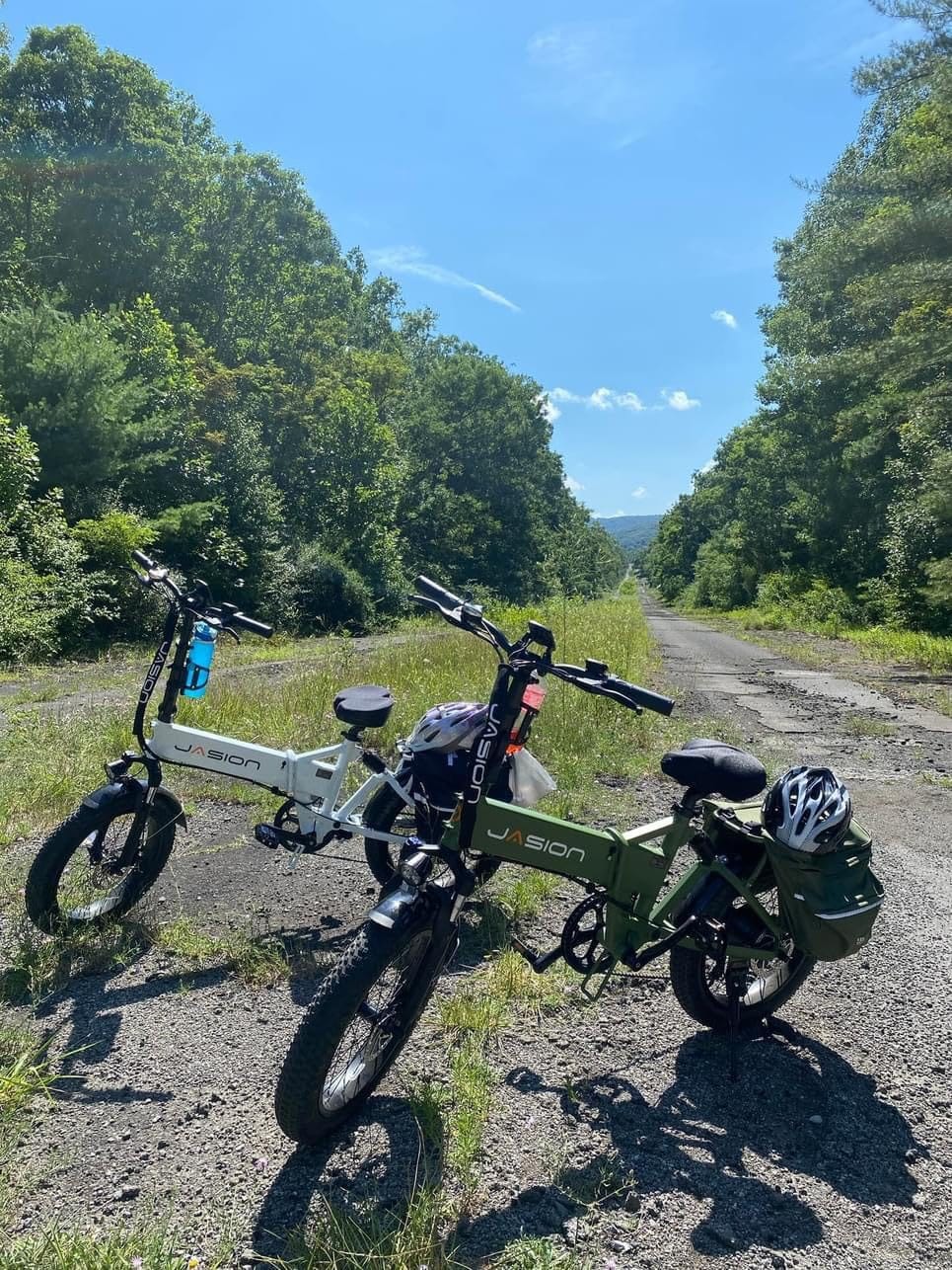 Jasion X Hunter ST Electric Bike for Adults,1400W Peak 20''Fat Tire Foldable E Bikes,Folding Ebike Up to 70 Miles Range 30 MPH Adult Electric Bicycles, 624WH Removable Battery,Certified by UL2849 customer photo 1
