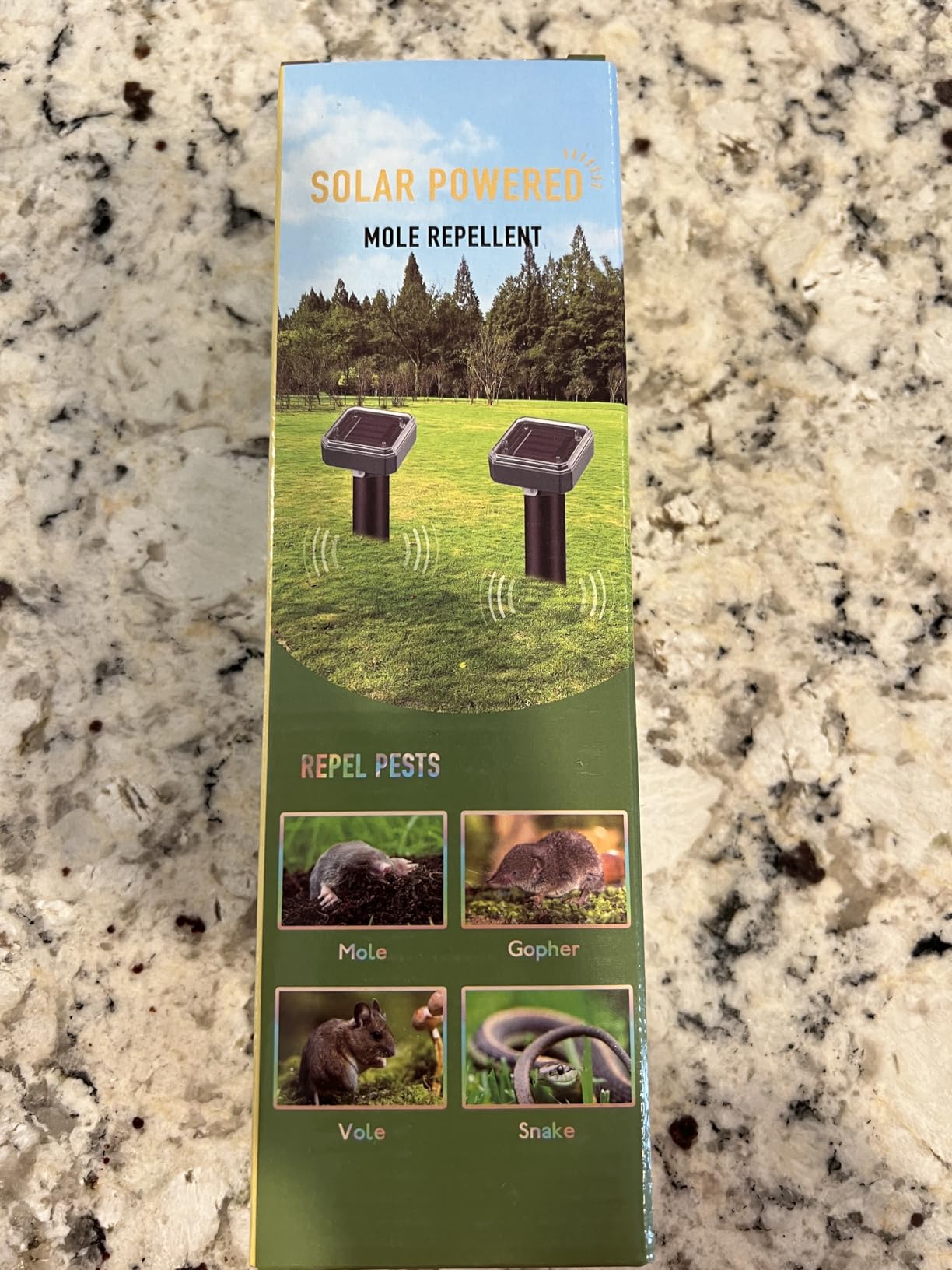 Mole Repellent Solar Powered, 8-Pack Ultrasonic Repeller Sonic Spikes Waterproof Skunk Gopher Groundhog Snake Vole Chipmunk Deterrent Get Rid of Skunks in Your Yard, Outdoor and Garden customer photo 2