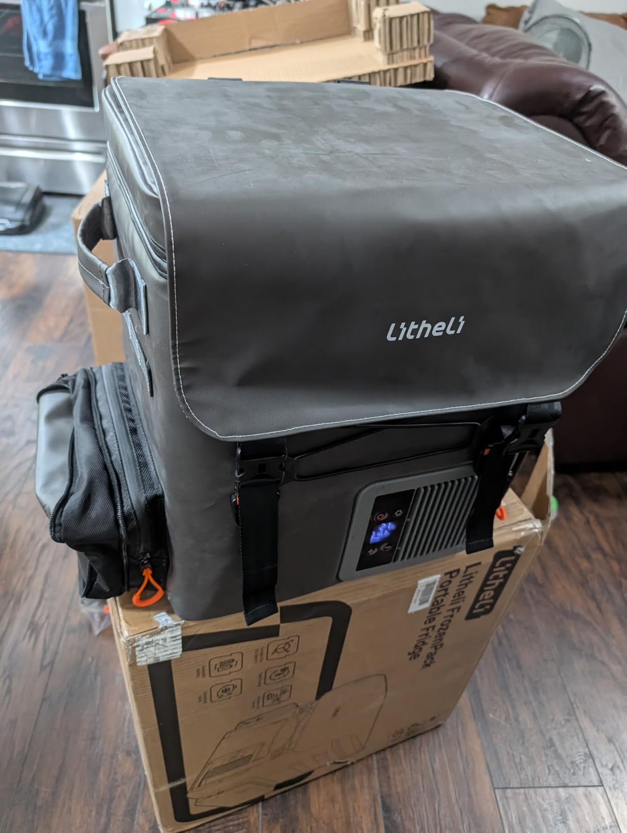 LiTHELi 12 Volt Portable Refrigerator with 2 U20 Batteries,20L/21QT Car Fridge, Portable Freezer (-4℉~68℉),Compressor Cooler with 12V/24 DC for Outdoor Camping Overlanding Truck RV SUV Van customer photo 1