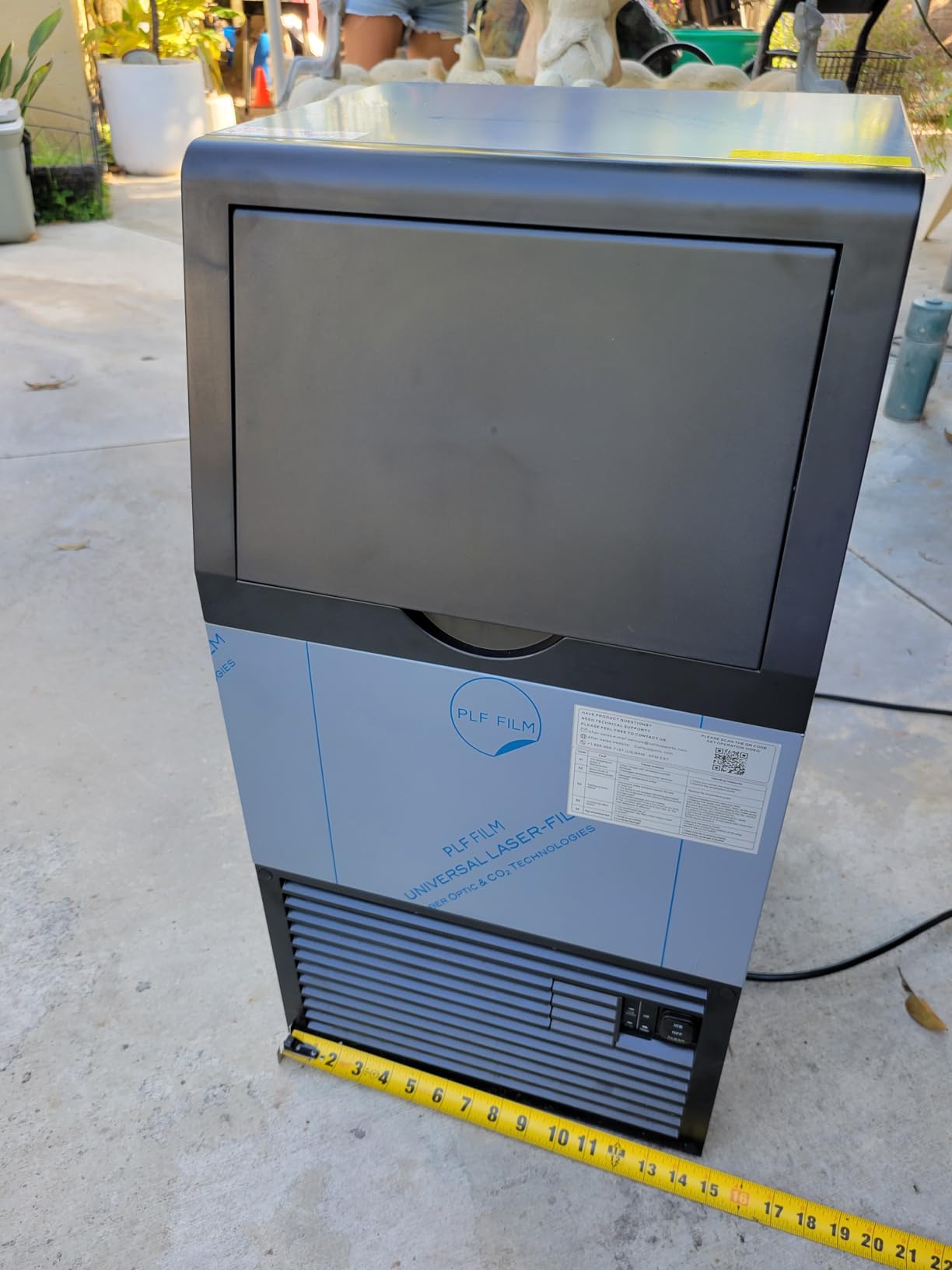 Mojgar Commercial Ice Maker 200lbs/24H with 50lbs Ice Storage 2 Water Inlet customer photo 2