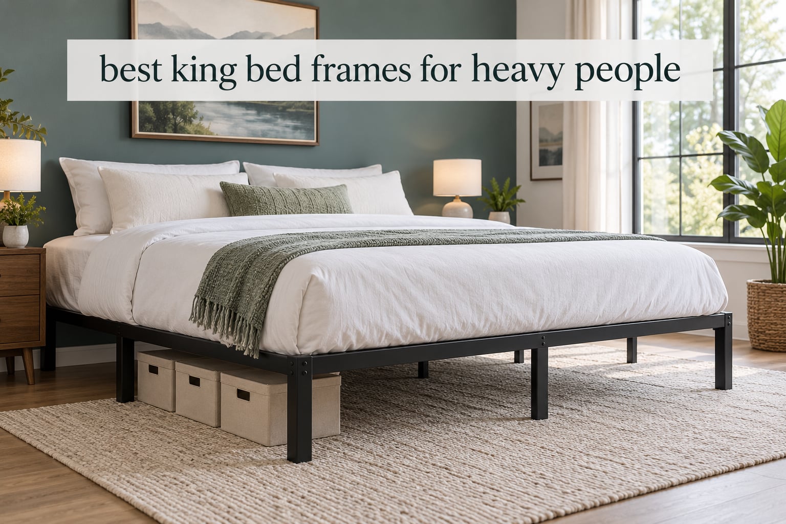 best king bed frames for heavy people