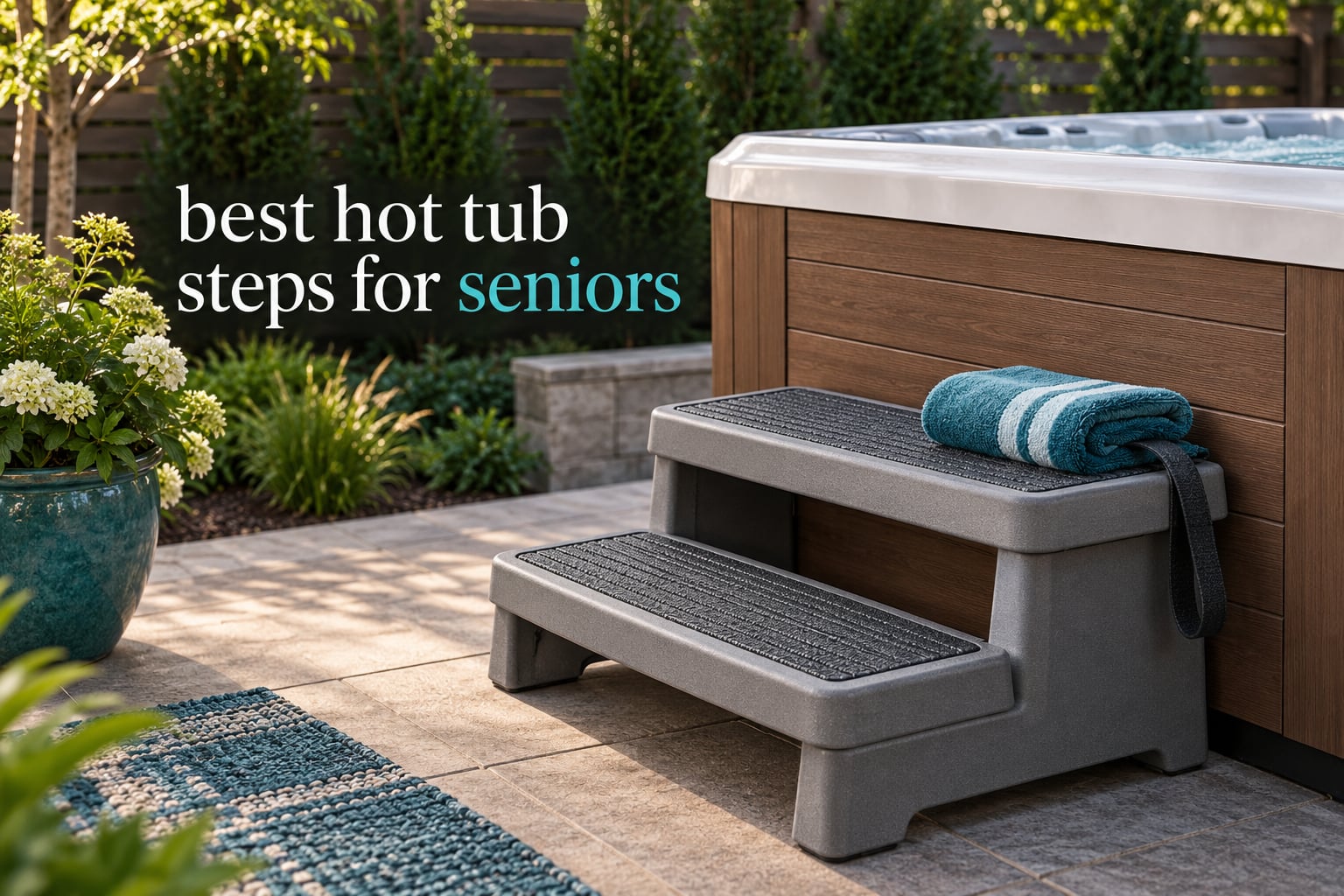 best hot tub steps for seniors