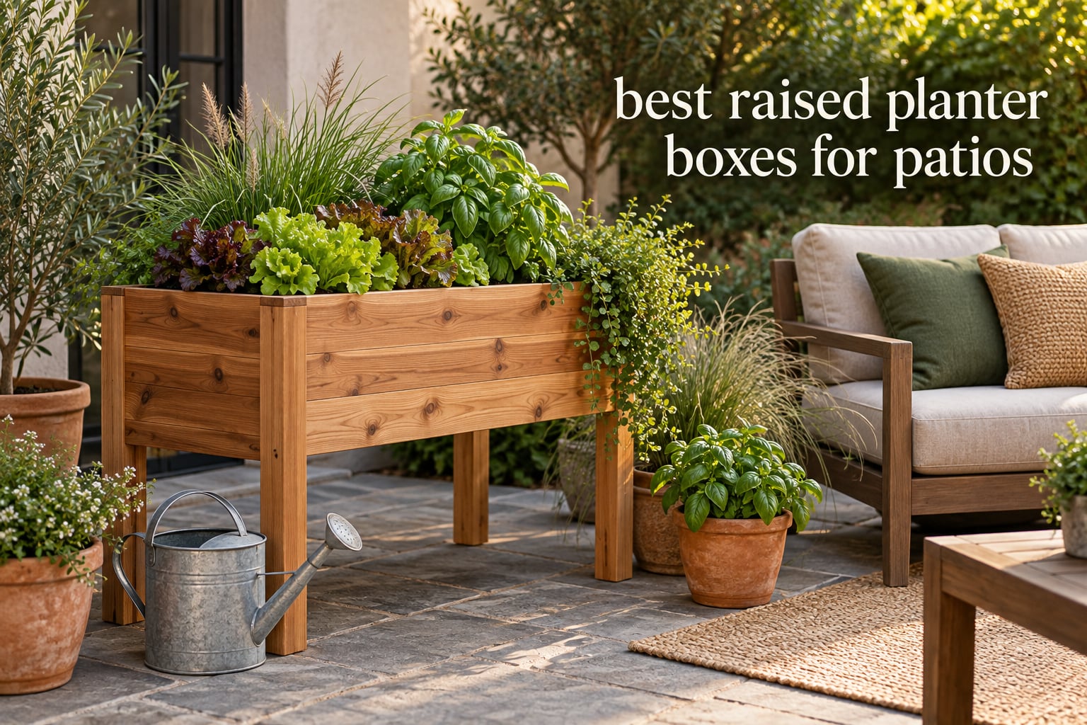 best raised planter boxes for patios
