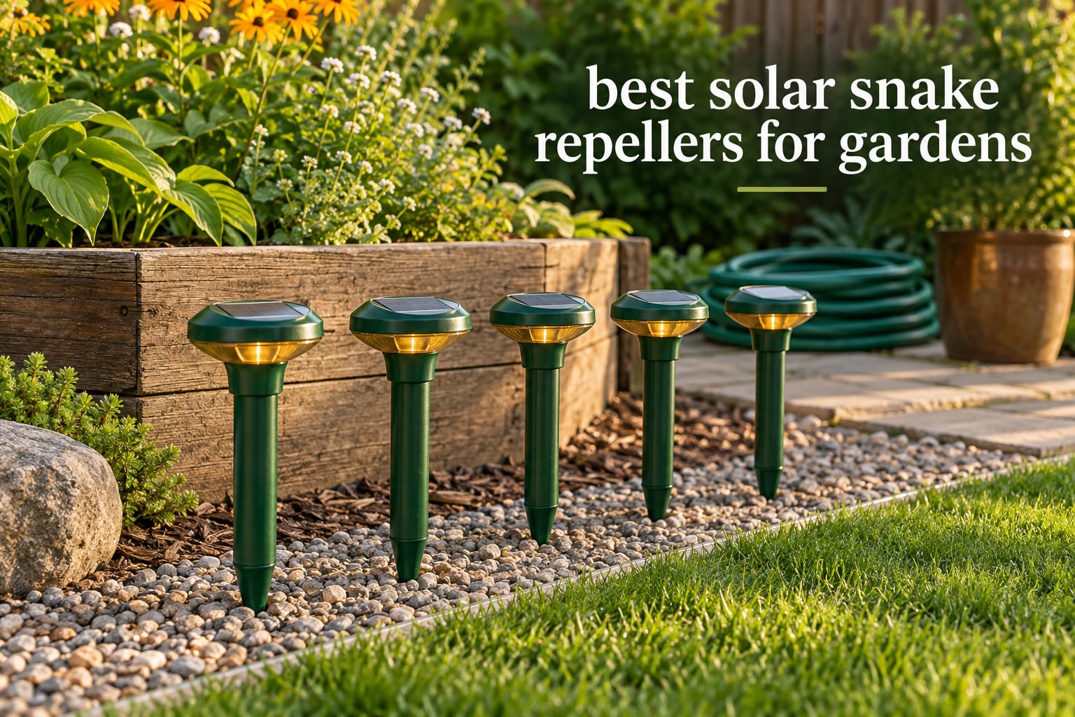 best solar snake repellers for gardens
