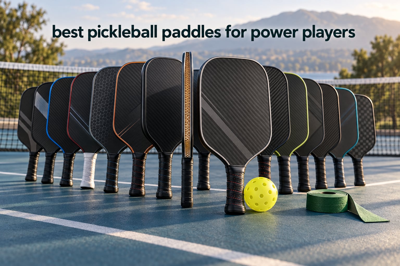best pickleball paddles for power players