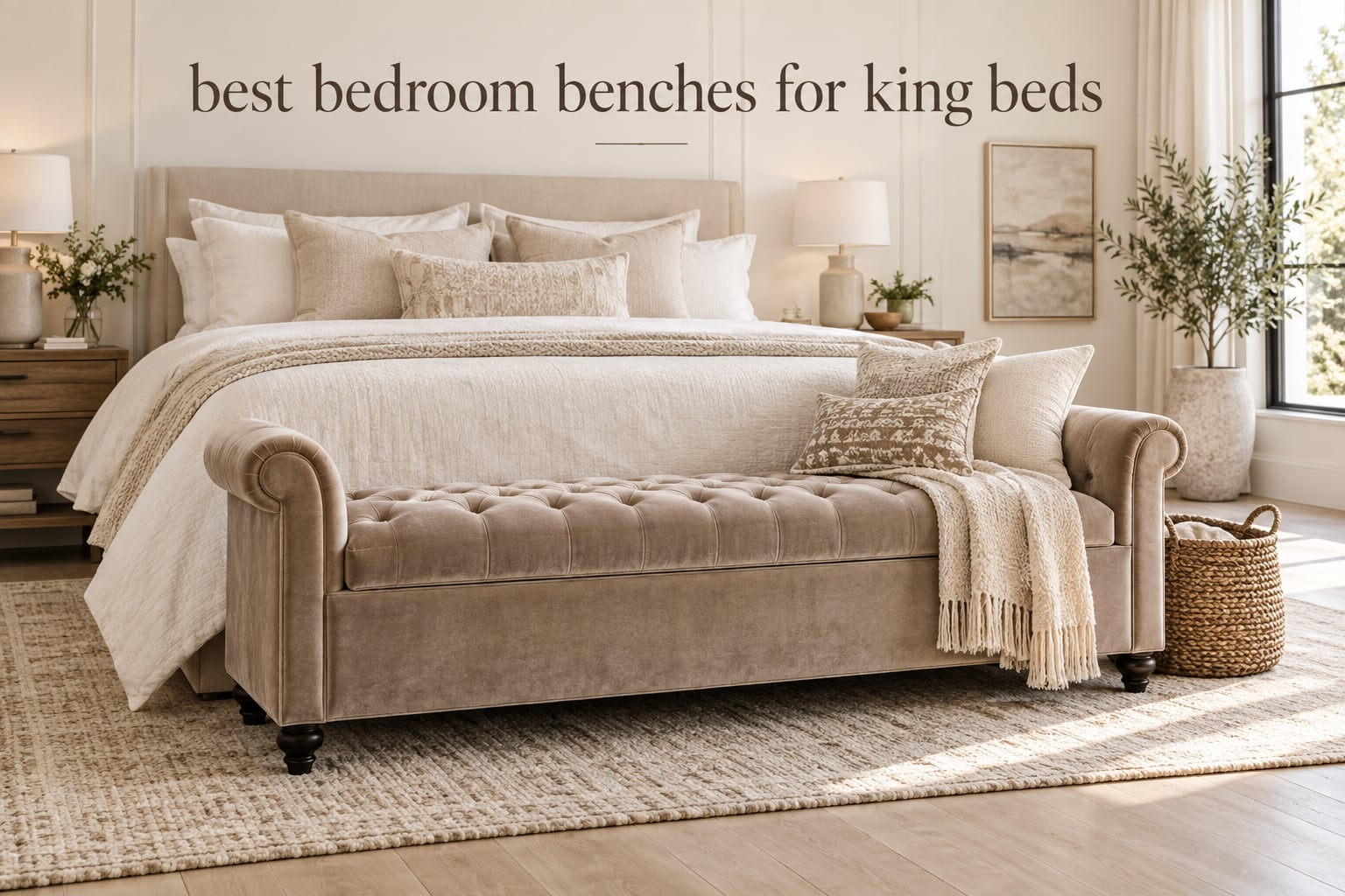 best bedroom benches for king beds